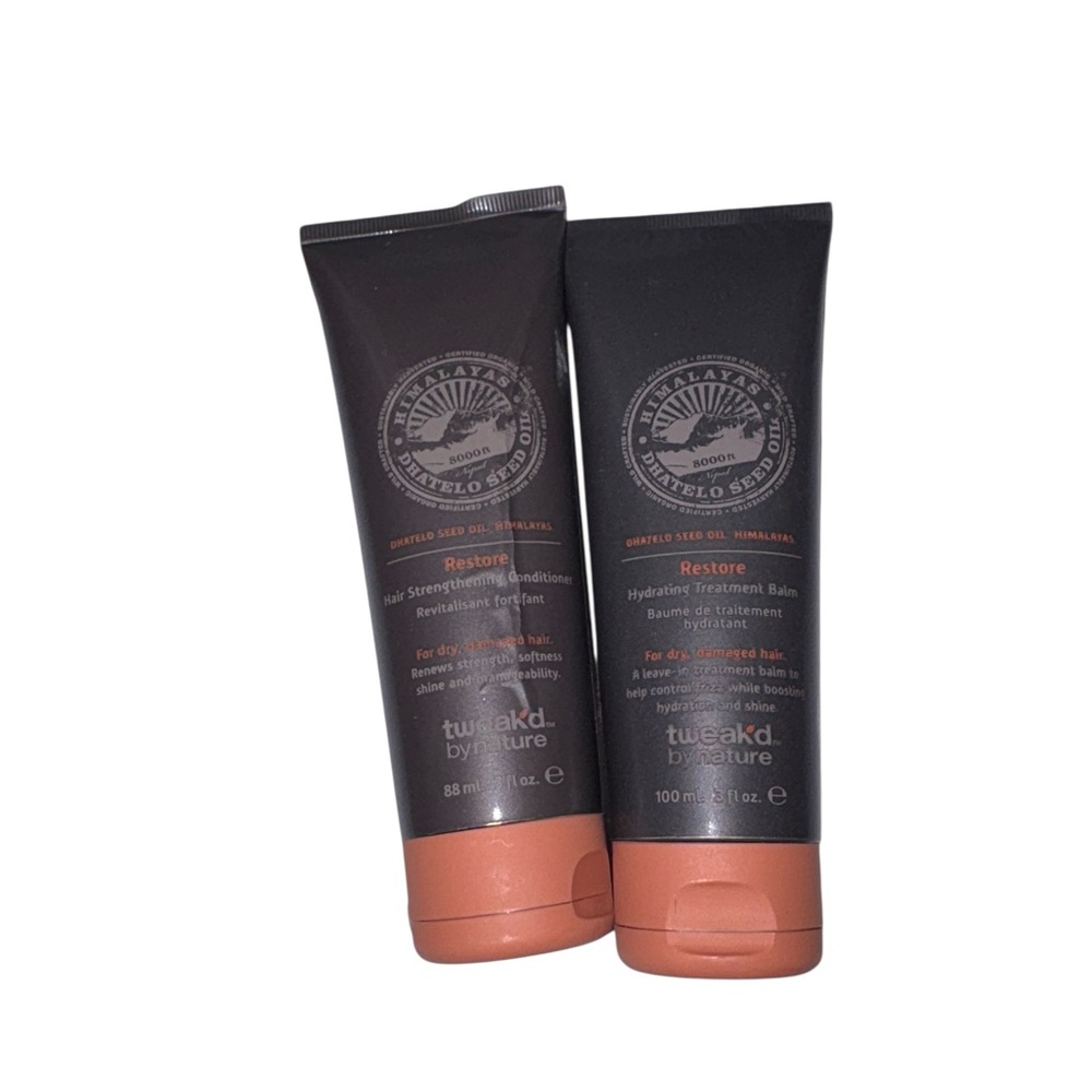 (2) Tweak'd by Nature Dhatelo Restore Hydrating Treatment Balm & Conditioner